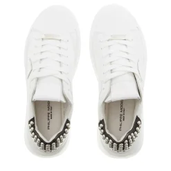 Philippe Model Tres Temple Low Woman Veau Goujons_Noir Noir Low-Top-Sneaker
