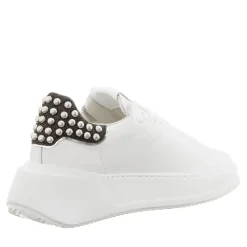 Philippe Model Tres Temple Low Woman Veau Goujons_Noir Noir Low-Top-Sneaker