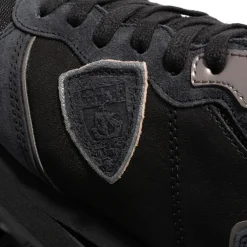 Philippe Model Tropez Haute Low Woman West Mixage_Noir Low-Top-Sneaker