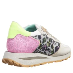 Philippe Model Tropez Haute Low Woman Paillettes Leo Leo Multi Jaune Low-Top-Sneaker