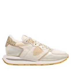 Philippe Model Tropez Haute Low Woman Baby Bear_Blanc Argent Low-Top-Sneaker
