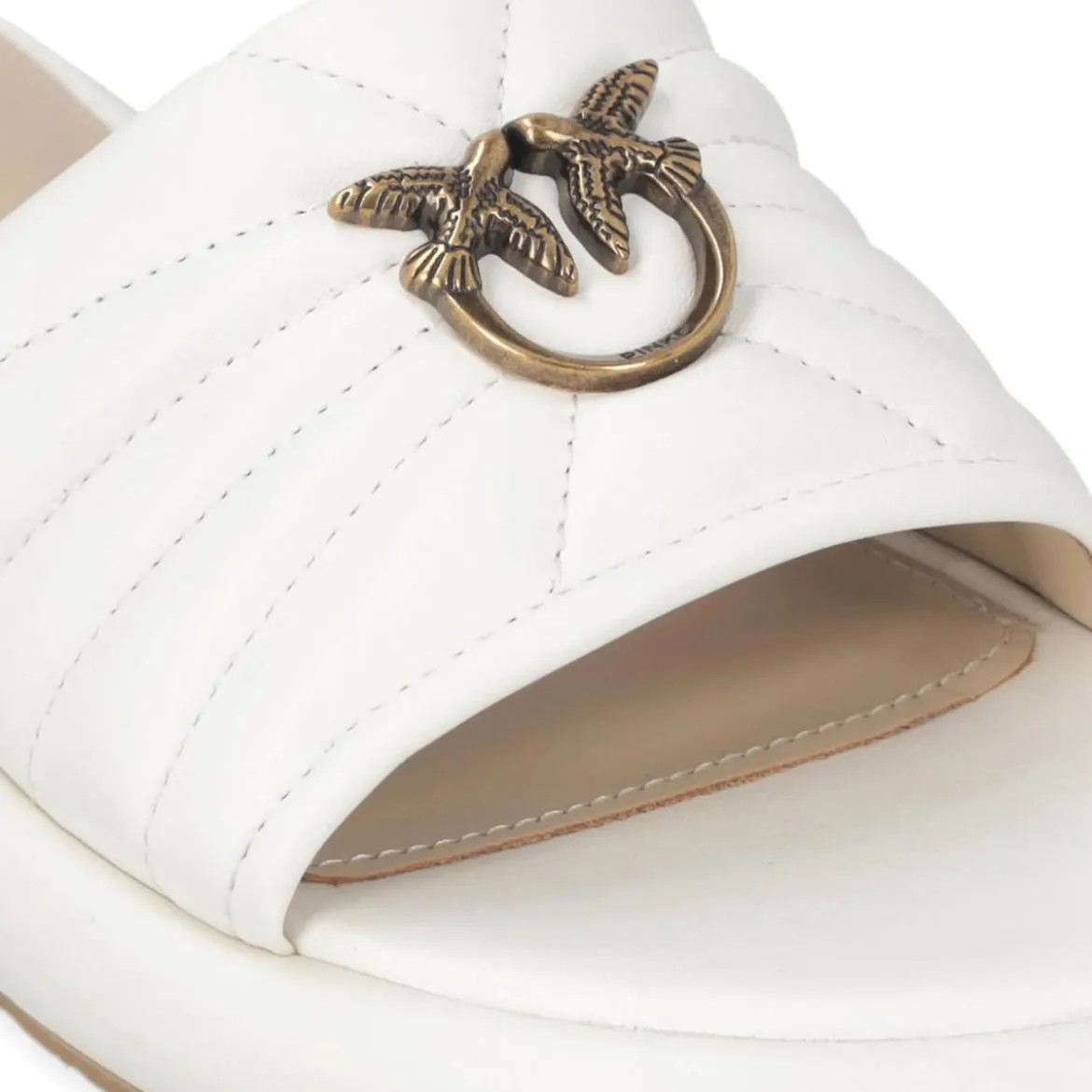 Pinko Fiona 03 - Slipper Nappa Milk Milk Sandalen