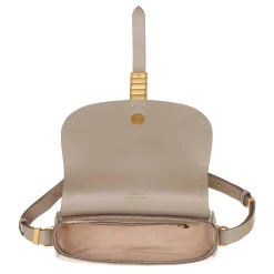 Pinko Saddle Mini Noce-Antique Gold Crossbody Bag