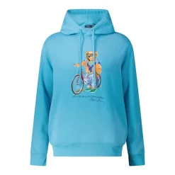 Polo Ralph Lauren Hoodie mit Print blau Poloshirt