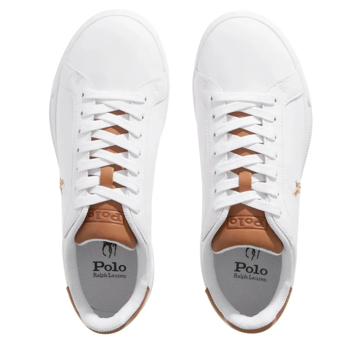 Polo Ralph Lauren Hrt Ct II Sneakers High Top Lace White/Tan Low-Top-Sneaker