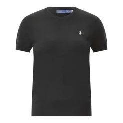 Polo Ralph Lauren Kurzarmpullover mit Logo Schwarz Pullover