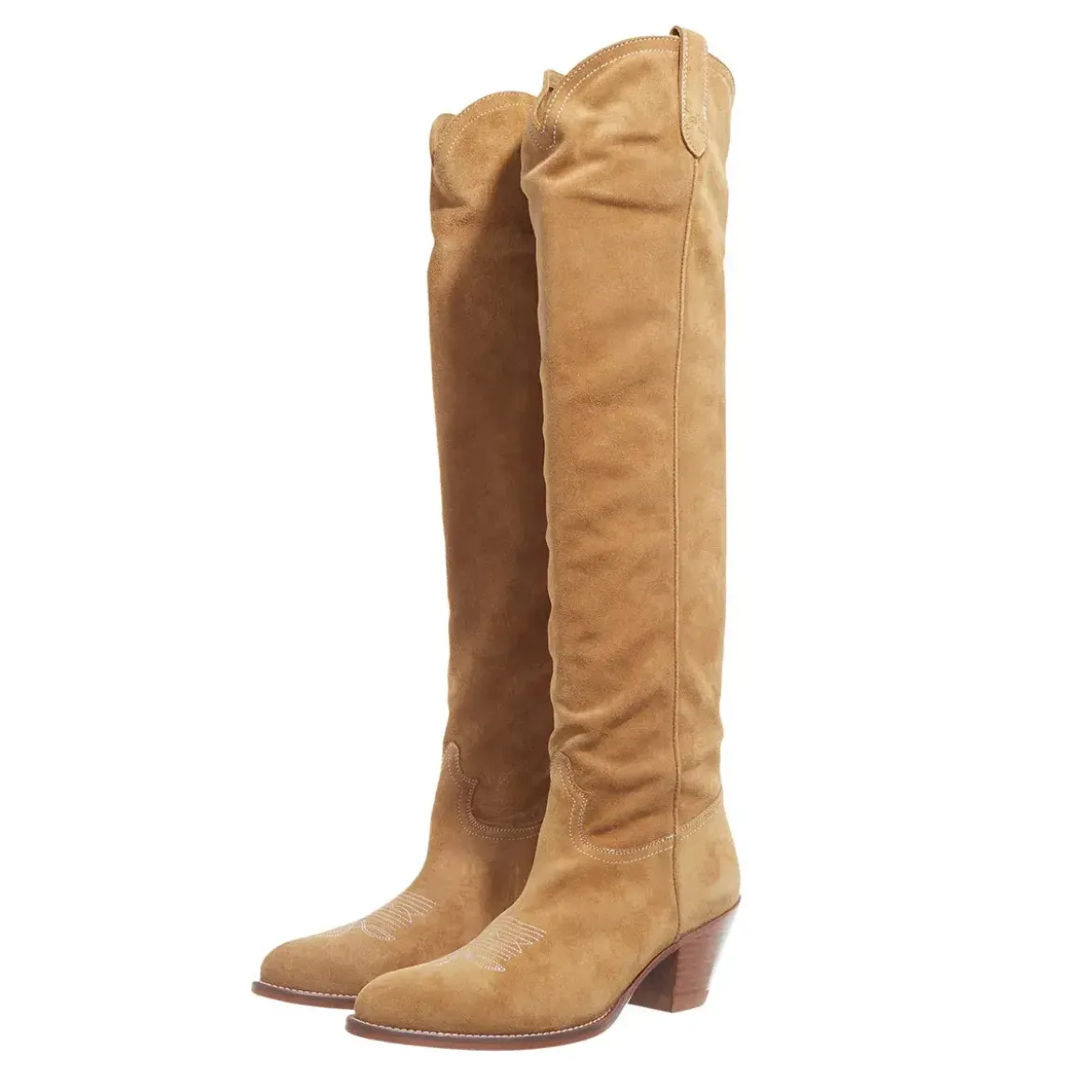 Polo Ralph Lauren Pl Slch Wst-Boots-Tall Boot Caramel Cowboy-Stiefel