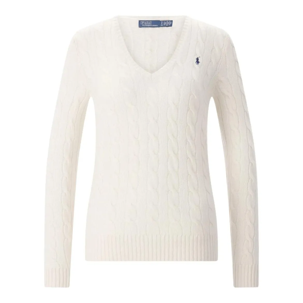 Polo Ralph Lauren Pullover mit Zopfmuster Blau Pullover