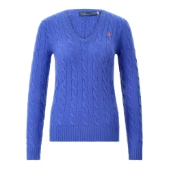 Polo Ralph Lauren Pullover mit Zopfmuster Blau Pullover