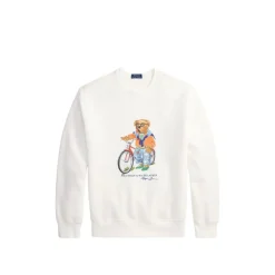 Polo Ralph Lauren Ribbed Crewneck Sweatshirt White Sweatshirt
