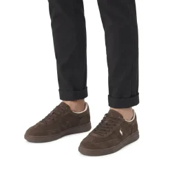 Polo Ralph Lauren Sneaker aus Rindsleder weiß Schnürschuhe