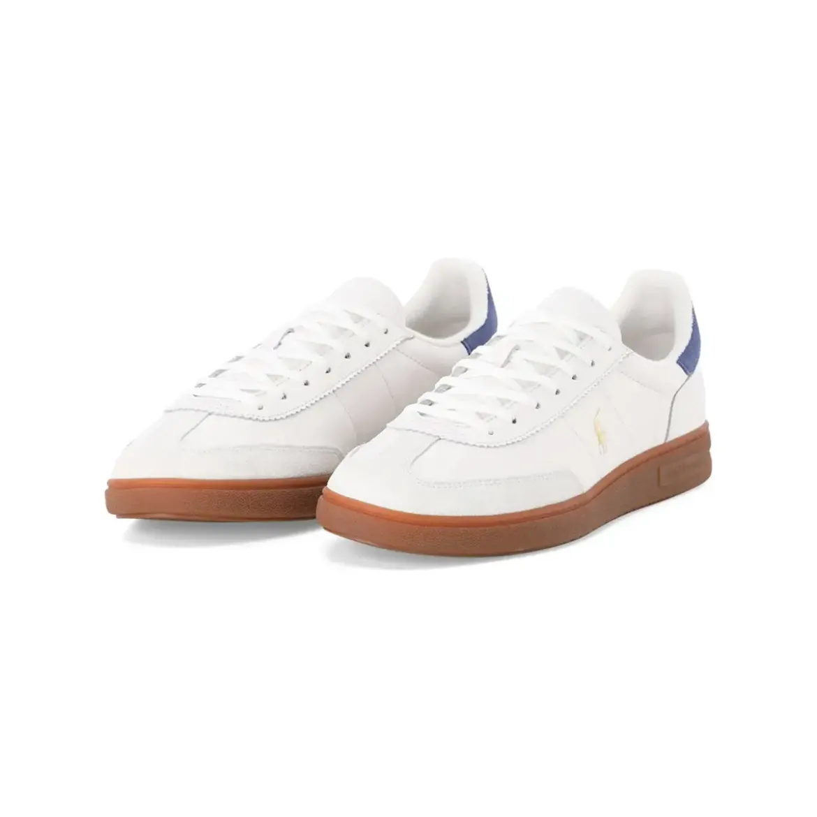 Polo Ralph Lauren Sneaker aus Rindsleder weiß Schnürschuhe