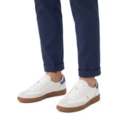 Polo Ralph Lauren Sneaker aus Rindsleder weiß Schnürschuhe