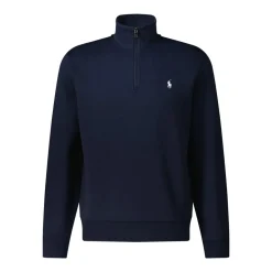 Polo Ralph Lauren Troyer mit Logo blau Poloshirt