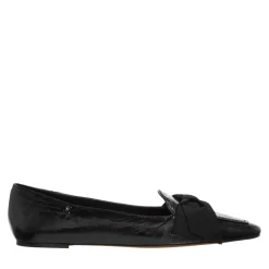 Polo Ralph Lauren Tux Pnt Lfr-Flats-Loafer Black Ballerinas