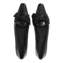 Polo Ralph Lauren Tux Pnt Lfr-Flats-Loafer Black Ballerinas