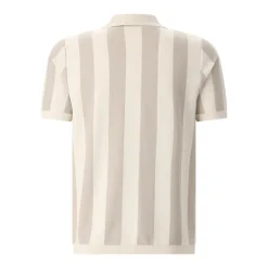 PROFUOMO Kurzarmhemd aus Baumwolle & Seide beige Hemd