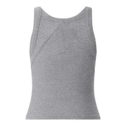 Rag & Bone Ripp-Top mit U-Ausschnitt grau Top