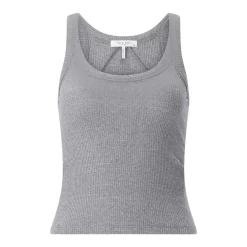 Rag & Bone Ripp-Top mit U-Ausschnitt grau Top