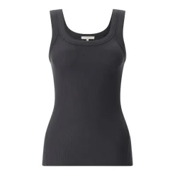 Rag & Bone Ripp-Top mit U-Ausschnitt schwarz Top