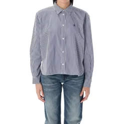 Ralph Lauren Blouse with contrasting stripes blau Bluse