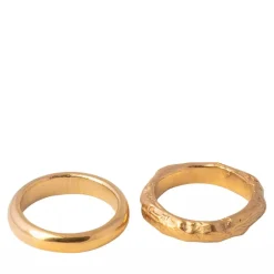 Released From Love Classic Band Set 003Gold Vermeil Bandring