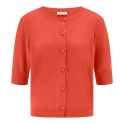 Riani Strickjacke aus Kaschmir-Woll-Mix orange Strickjacke