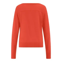 Riani Strickpullover aus Wolle orange Pullover