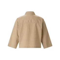 Roberto Collina Kurzarmbluse mit 3/4 Ärmel braun Bluse