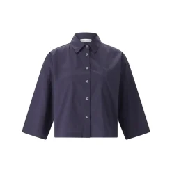 Roberto Collina Kurzarmbluse mit 3/4 Ärmel braun Bluse