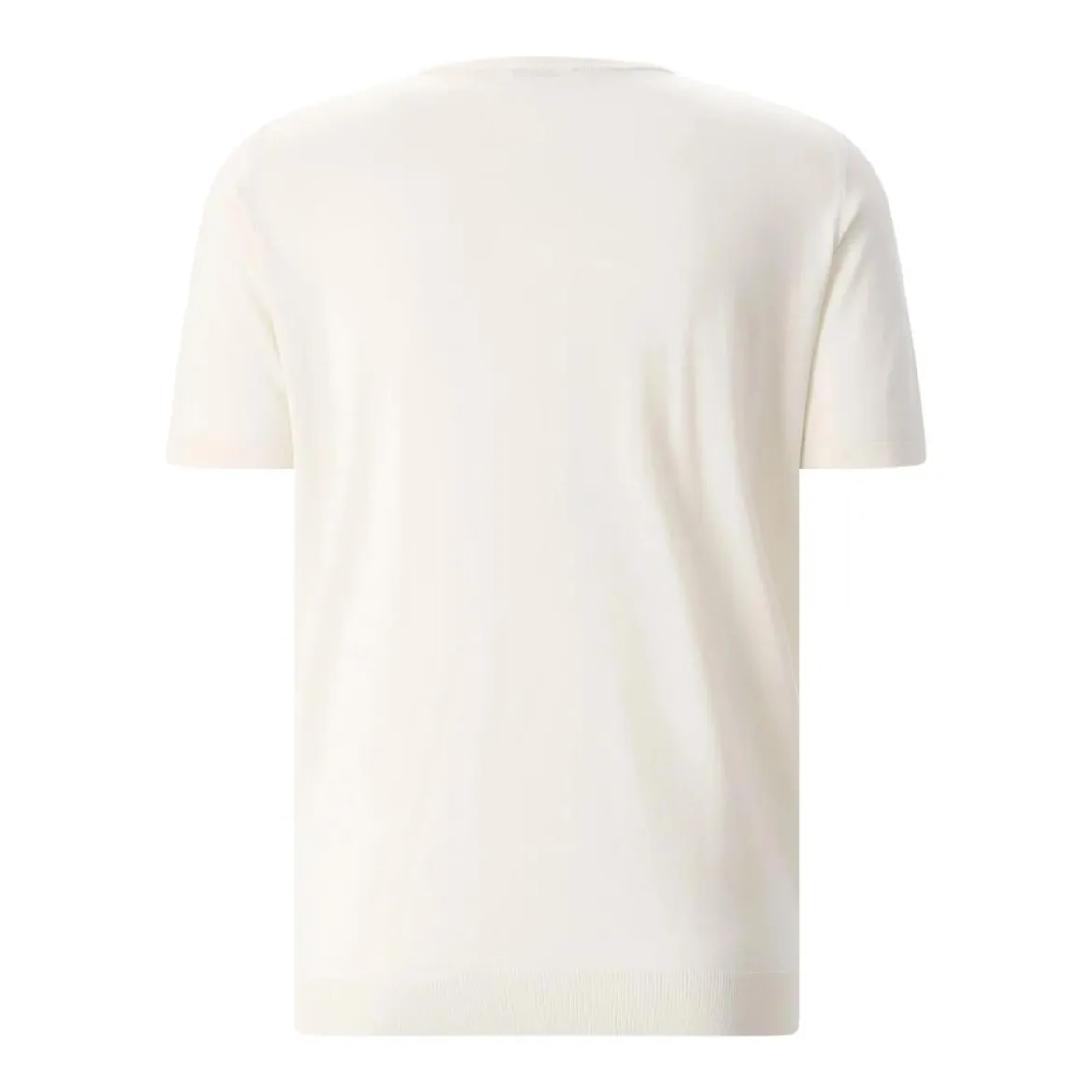 Roberto Collina Kurzarm-Pullover aus Seide weiß T-Shirt
