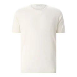 Roberto Collina Kurzarm-Pullover aus Seide weiß T-Shirt