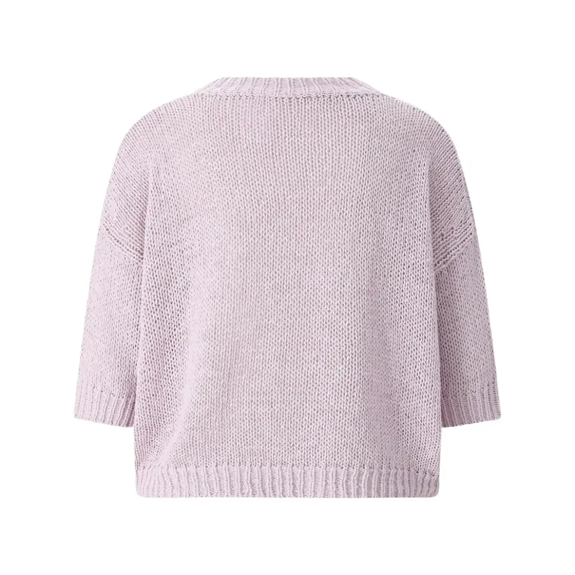 Roberto Collina Kurzarmpullover aus Baumwollmix lila Pullover