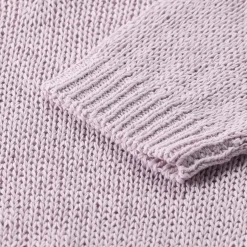 Roberto Collina Kurzarmpullover aus Baumwollmix lila Pullover