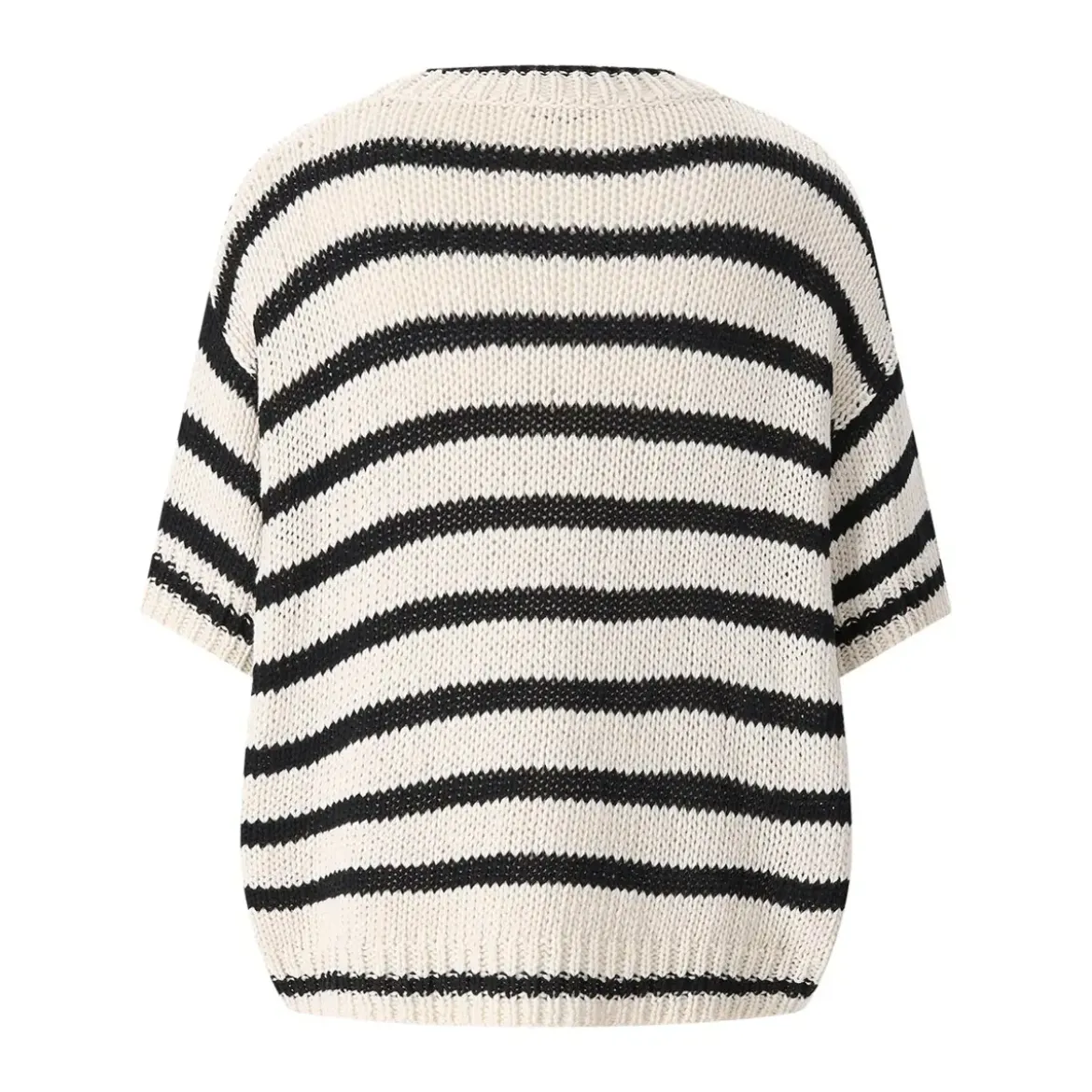 Roberto Collina Kurzarm-Strickpullover weiß Pullover