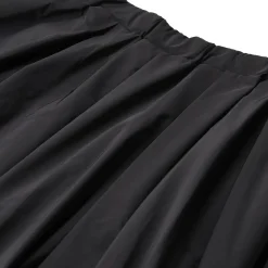 Roberto Collina Maxirock mit elastischem Bund schwarz Minirock