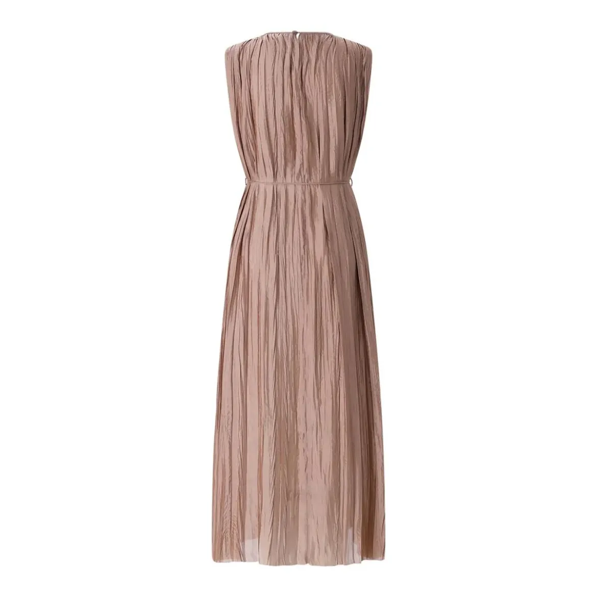 Roberto Collina Plissiertes Midikleid braun Midikleid