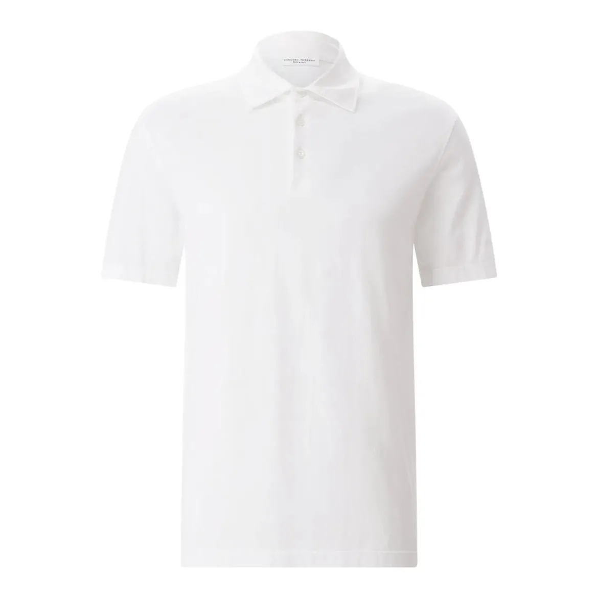 Roberto Collina Poloshirt aus Baumwolle weiß Poloshirt