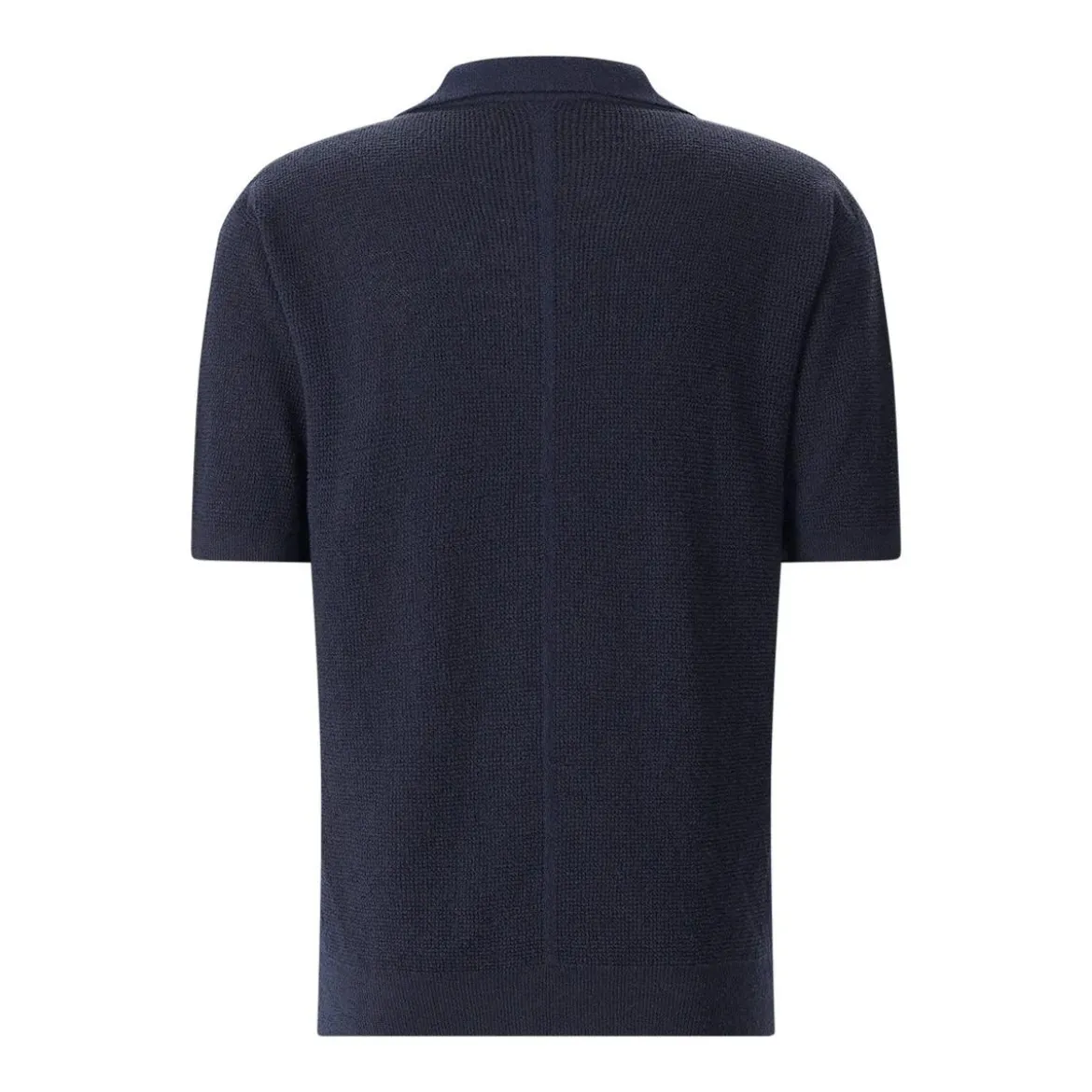 Roberto Collina Poloshirt aus Leinenmix blau Poloshirt