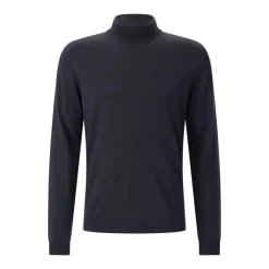 Roberto Collina Rollkragenpullover aus Merinowolle dunkelblau Pullover