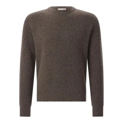 Roberto Collina Rundhalspullover aus Woll-Mix grau Pullover