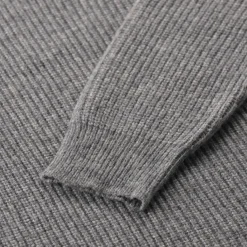 Roberto Collina Rundhalspullover aus Woll-Mix grau Pullover