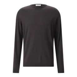 Roberto Collina Rundhalspullover aus Merinowolle blau Pullover
