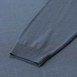 Roberto Collina Rundhalspullover aus Merinowolle blau Pullover