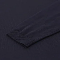 Roberto Collina Strickpullover mit V-Ausschnitt schwarz Longsleeve