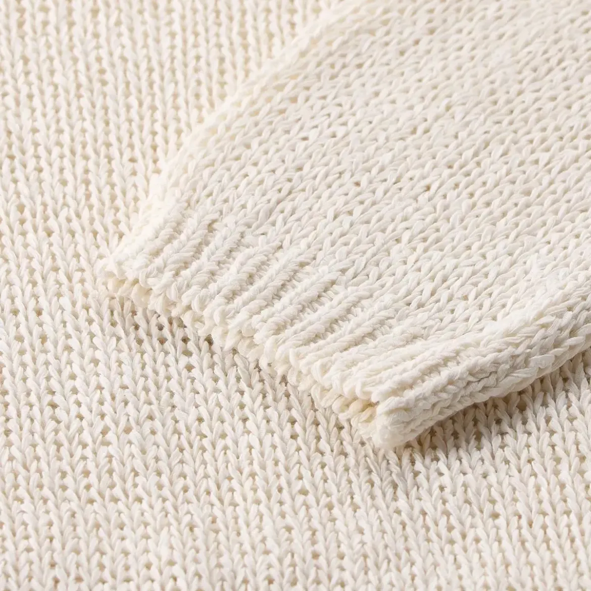 Roberto Collina Strickpullover aus Baumwollmix weiß Pullover