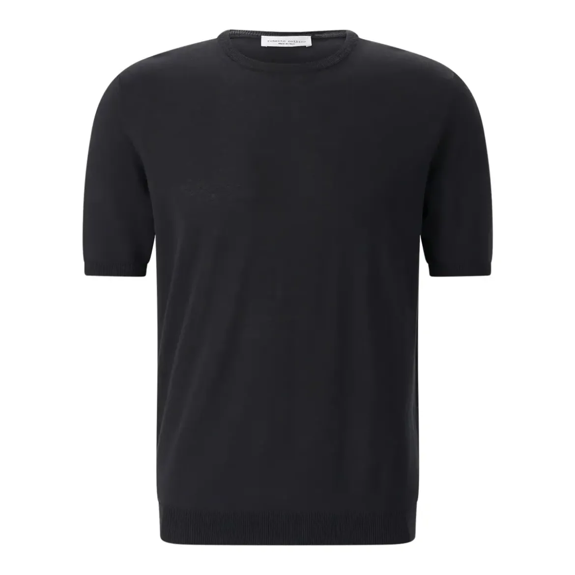 Roberto Collina T-Shirt aus Baumwolle schwarz T-Shirt