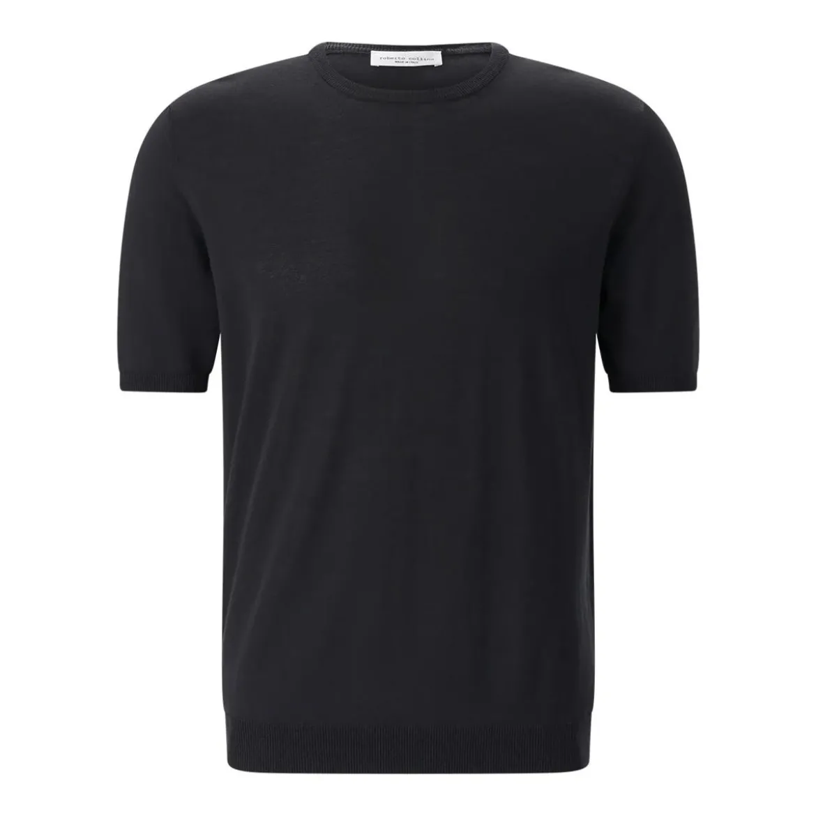 Roberto Collina T-Shirt aus Baumwolle schwarz T-Shirt