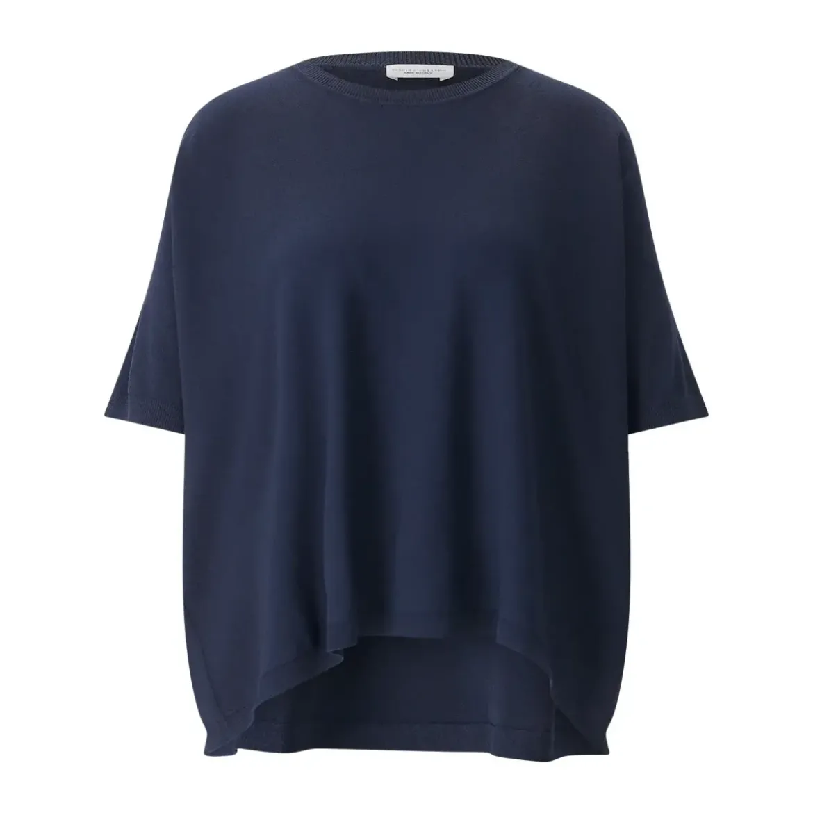 Roberto Collina T-Shirt mit Rundhalsausschnitt dunkelblau T-Shirt