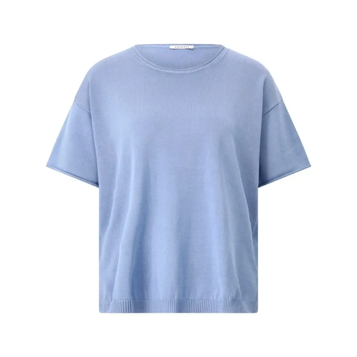 Rosso35 Oversized Shirt aus Baumwolle Hellblau T-Shirt